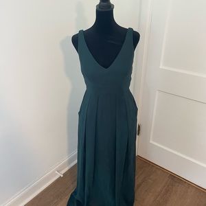 Emerald bridesmaid dress by After Six